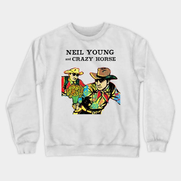 Neil Young and Crazy Horse Crewneck Sweatshirt by Stubbs Letterpress